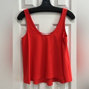 Trina Turk red sleeveless tank flowy top pristine condition size S